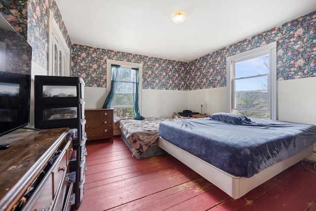 bedroom featuring hardwood / wood-style flooring