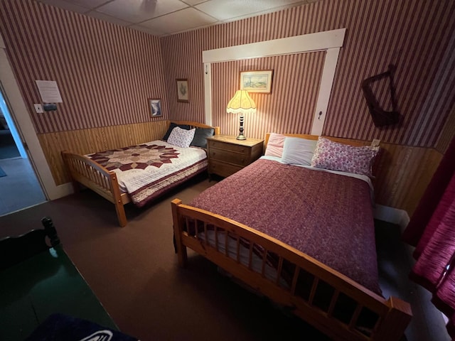 9 Tenney Hill Rd, Monson, ME 04464 - bedroom featuring a paneled ceiling