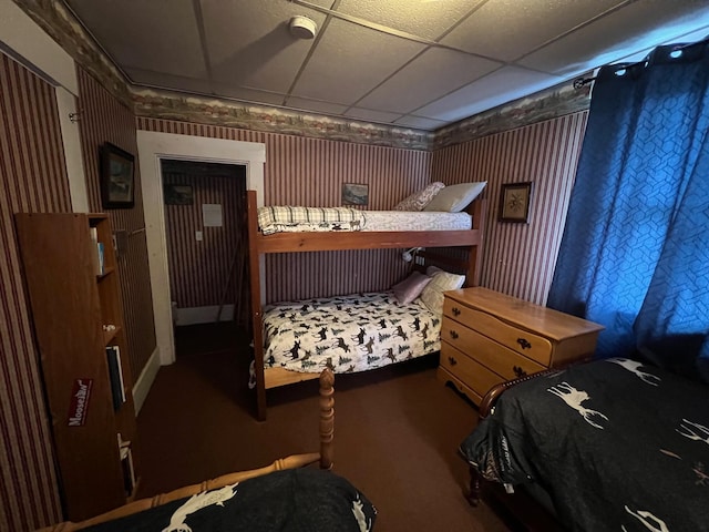 9 Tenney Hill Rd, Monson, ME 04464 - bedroom featuring a drop ceiling