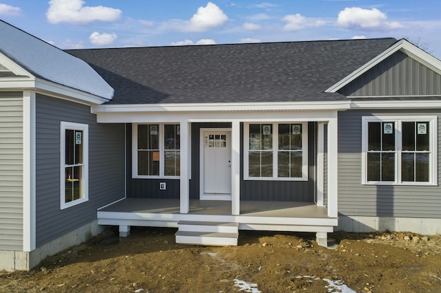 view of front of home with covered porch