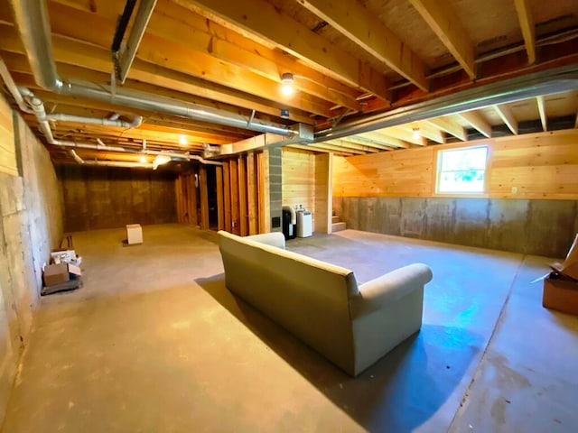 view of basement