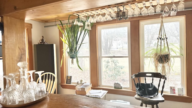 view of dining room