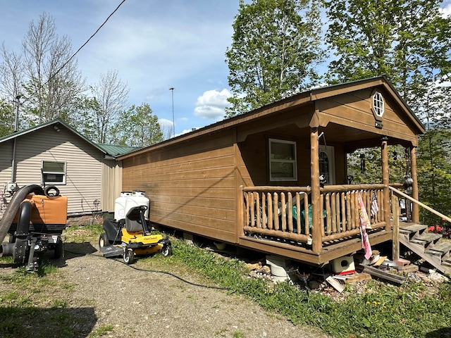 view of back of property