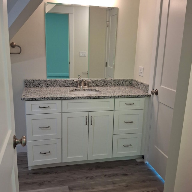 5 Apex Dr Unit 1, Westbrook, ME 04092 - bathroom featuring vanity and wood finished floors