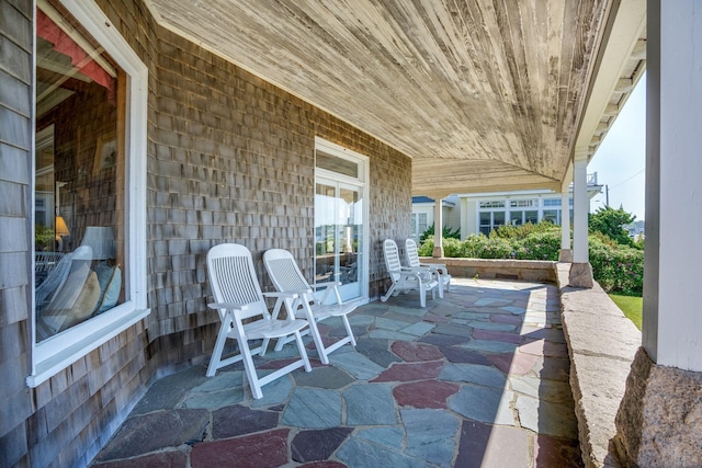 view of patio / terrace with a porch