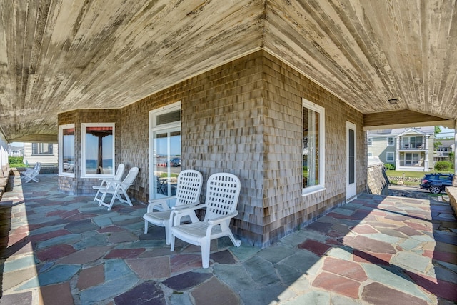 view of patio with a porch