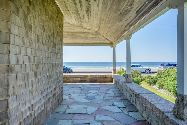 93 Beach Ave, Kennebunk, ME 04043 - view of patio featuring view of water and beach