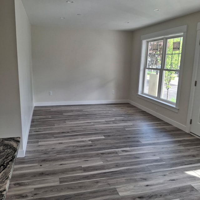 7 Apex Dr Unit 2, Westbrook, ME 04092 - spare room with wood finished floors, baseboards, and recessed lighting