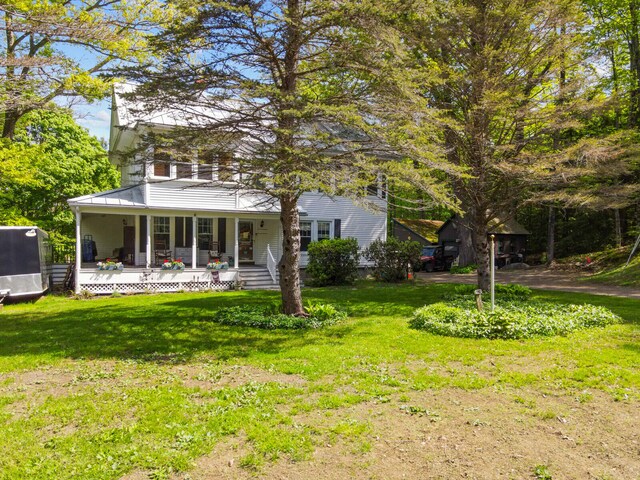 exterior space with a porch