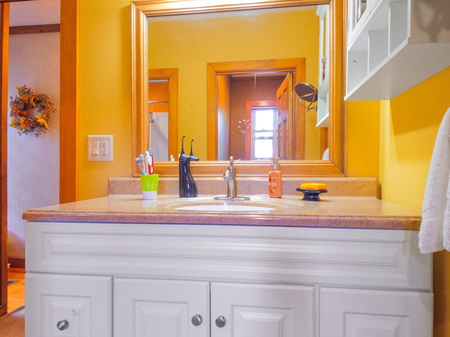 bathroom with vanity