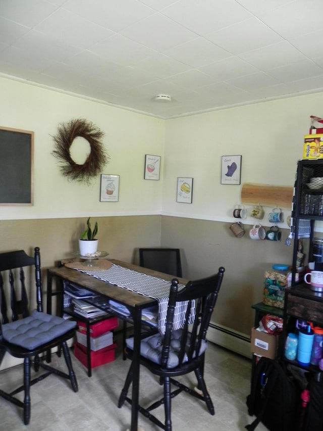 view of dining area