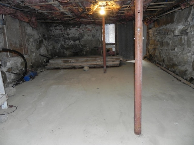 view of basement