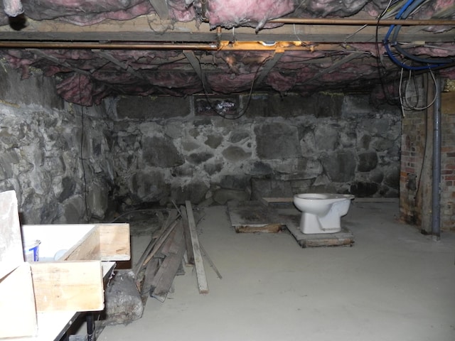 view of basement