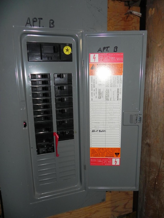 utility room featuring electric panel