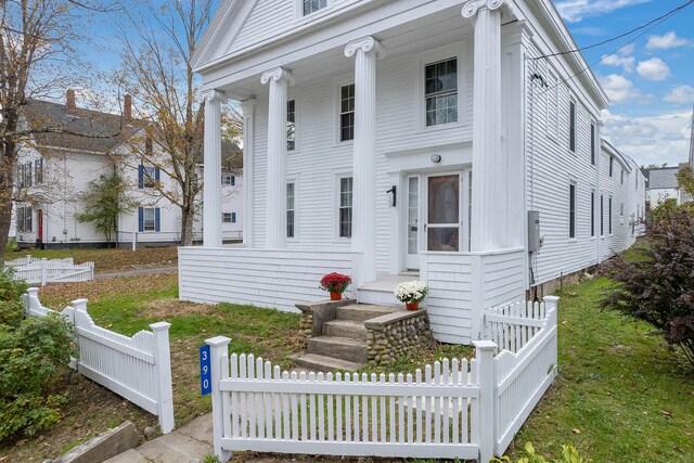 view of neoclassical / greek revival house