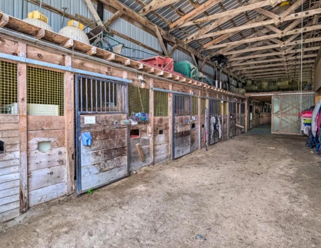 view of horse barn