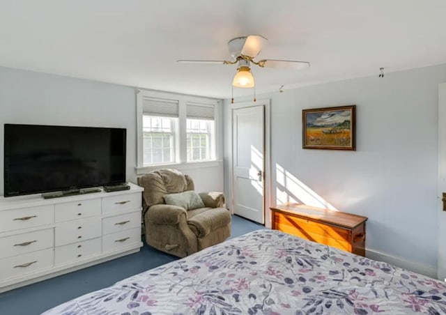 bedroom with ceiling fan