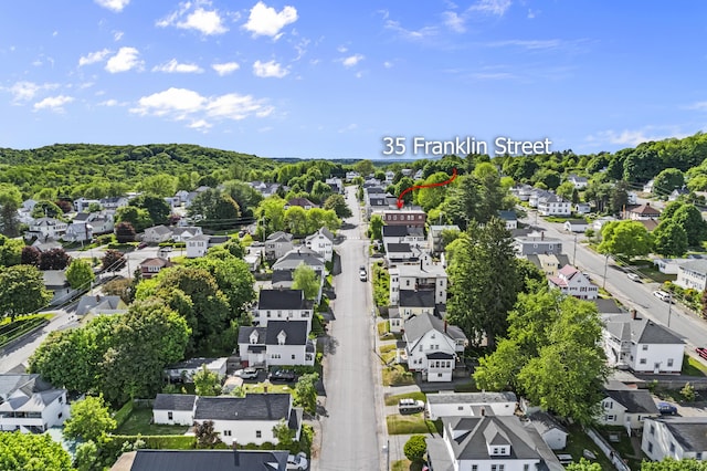drone / aerial view featuring a residential view