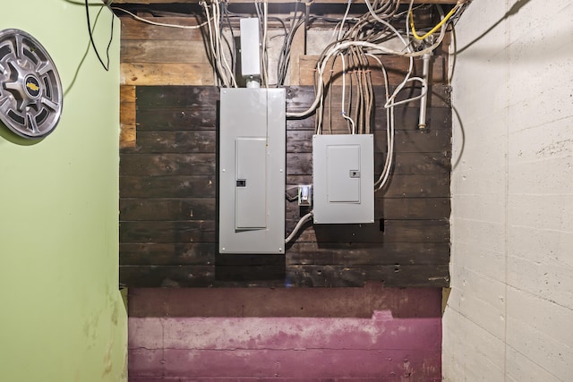 utility room with electric panel