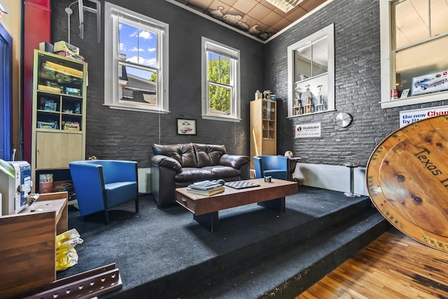 living room featuring wood finished floors