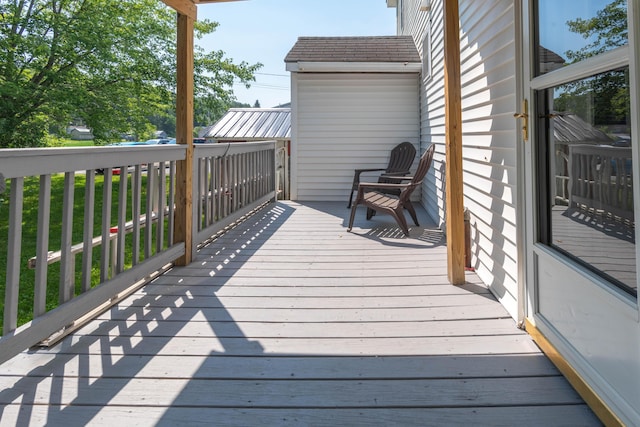 view of wooden terrace