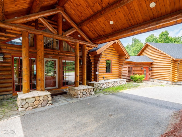 view of front of home featuring french doors