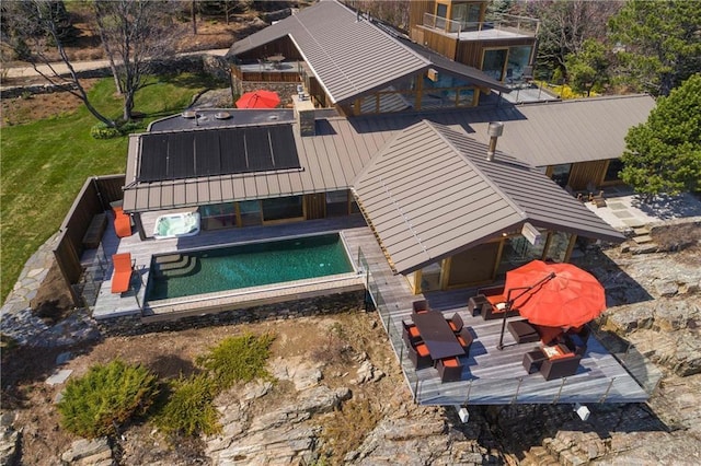 birds eye view of property