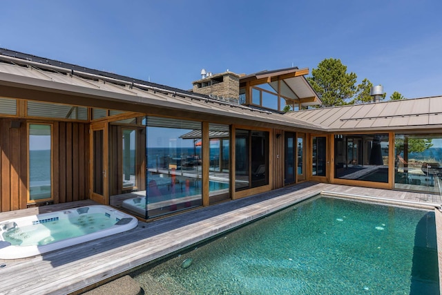 view of pool