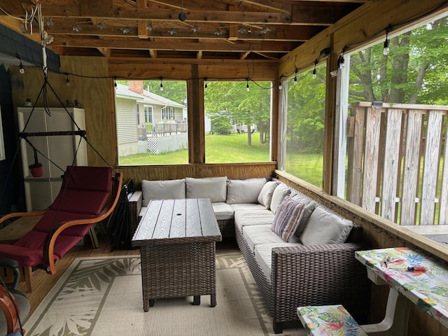 view of sunroom / solarium