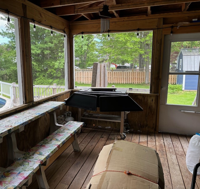 sunroom with a wealth of natural light