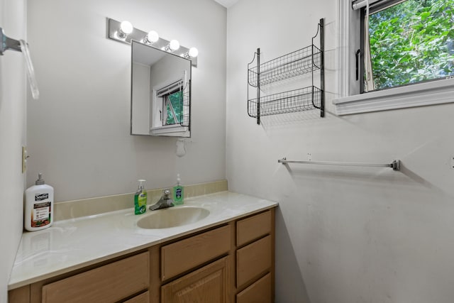 bathroom with vanity