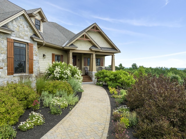 craftsman-style house featuring a porch