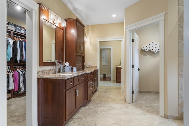 bathroom with vanity