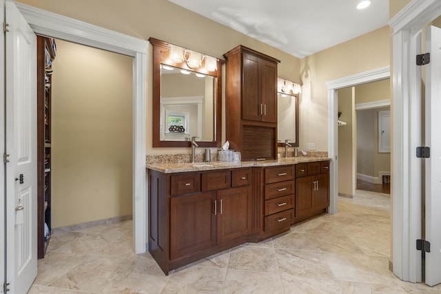 bathroom featuring vanity