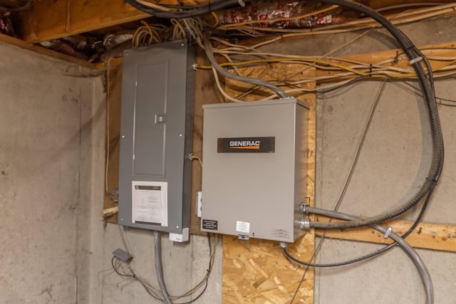 utility room featuring electric panel