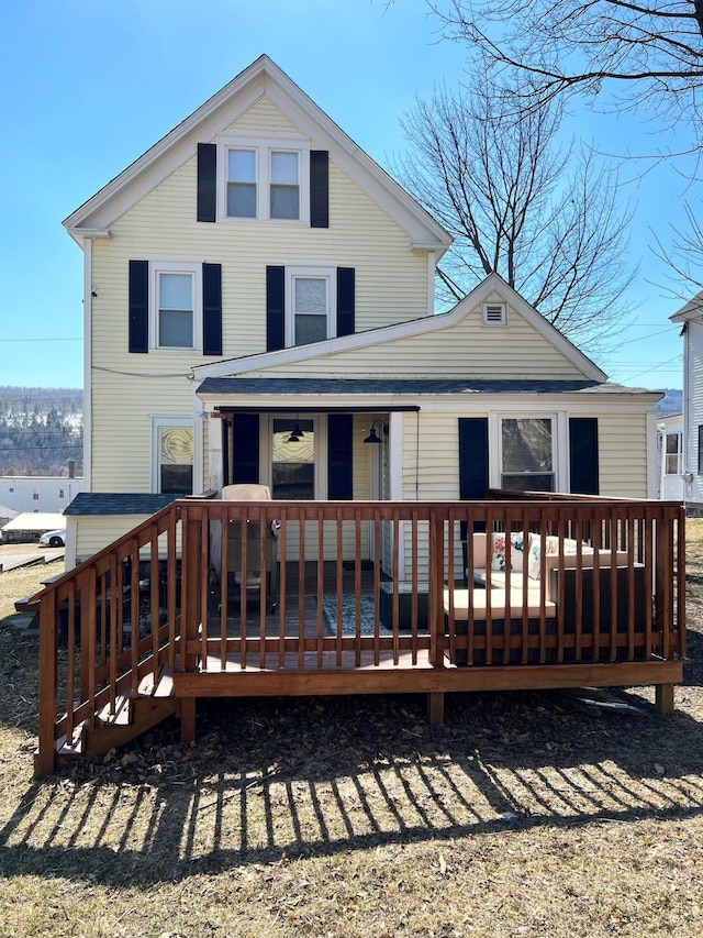 view of rear view of property