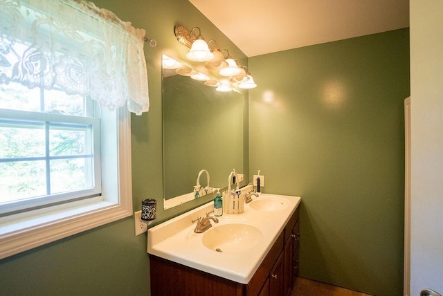 bathroom featuring vanity