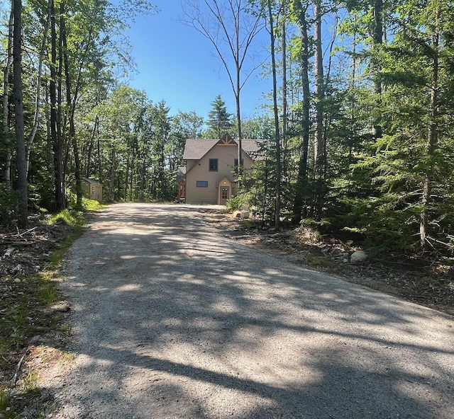 view of street featuring driveway
