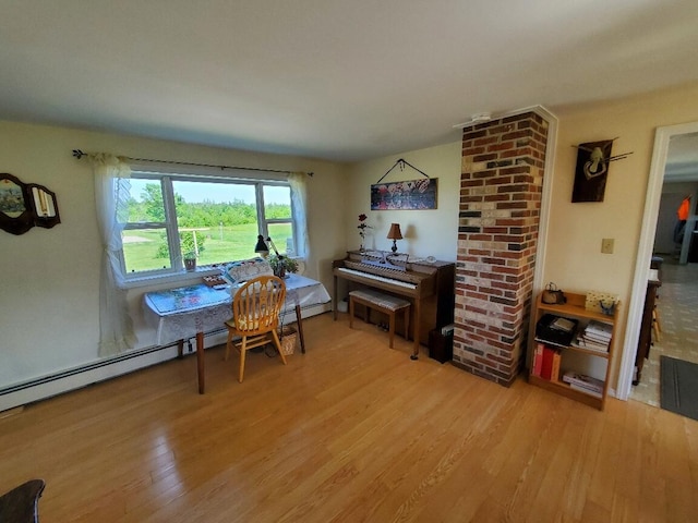 interior space featuring light hardwood / wood-style floors