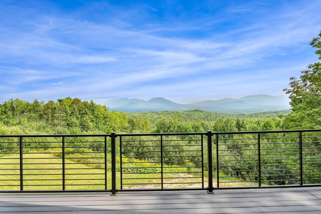 exterior space with a mountain view