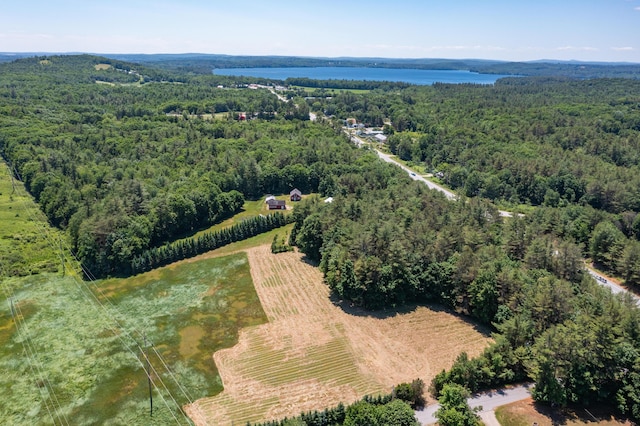 drone / aerial view featuring a rural view