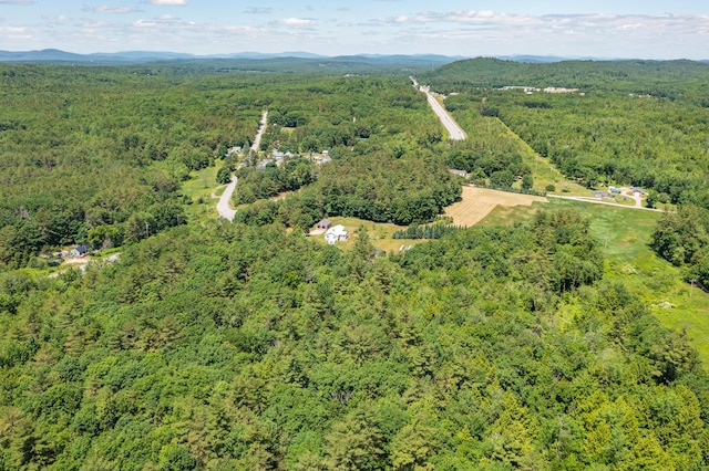 bird's eye view featuring a mountain view