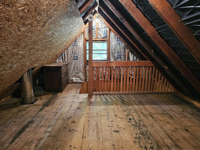 view of attic