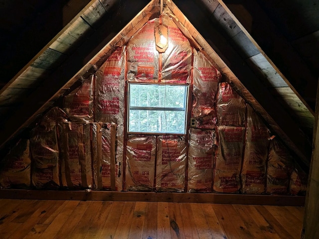 view of attic