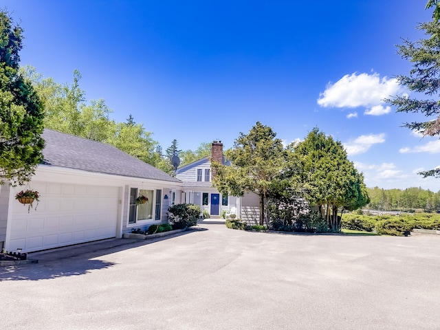 view of front of house with an attached garage