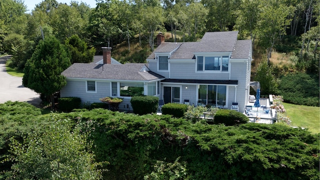 view of front of home featuring a patio