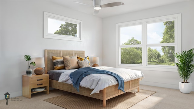 LOT17 Sagamore Dr Unit 17, Tbb, Phippsburg, ME 04562 - bedroom featuring carpet floors and a ceiling fan