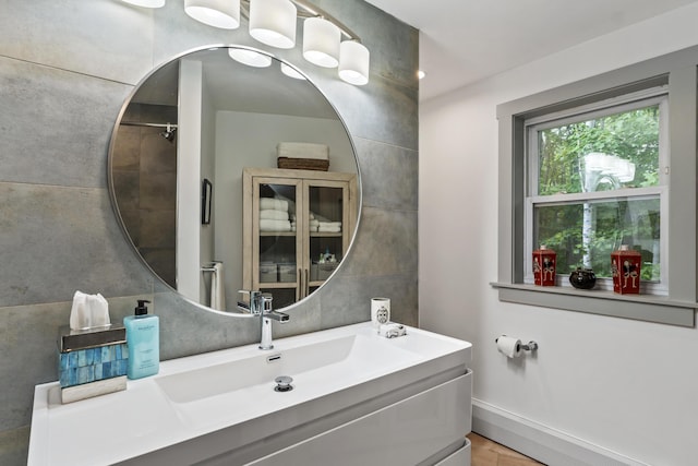 bathroom featuring vanity