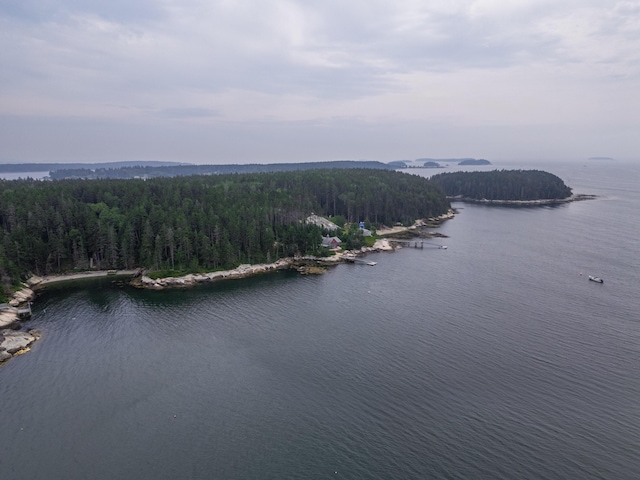 677 Friendship Long Is, Friendship, ME 04547 - birds eye view of property featuring a water view