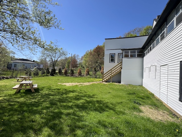 1 Bridge St, Berwick, ME 03901 - view of green lawn featuring stairway